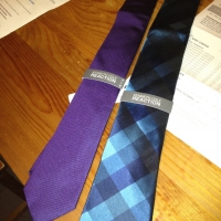 New ties that I will rarely wear. 
